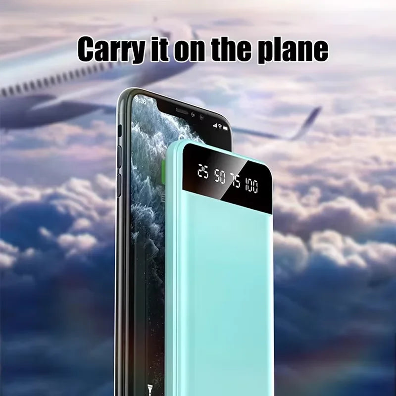 Power Bank 50000mAh – Batterie Externe USB Double Sortie avec Écran LED