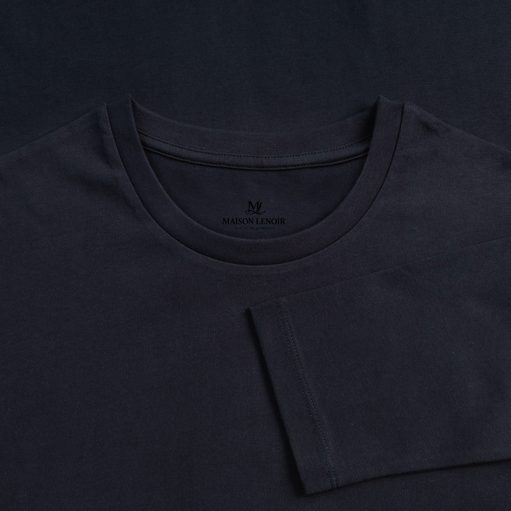T-Shirt Manches Longues Maison Lenoir - navy