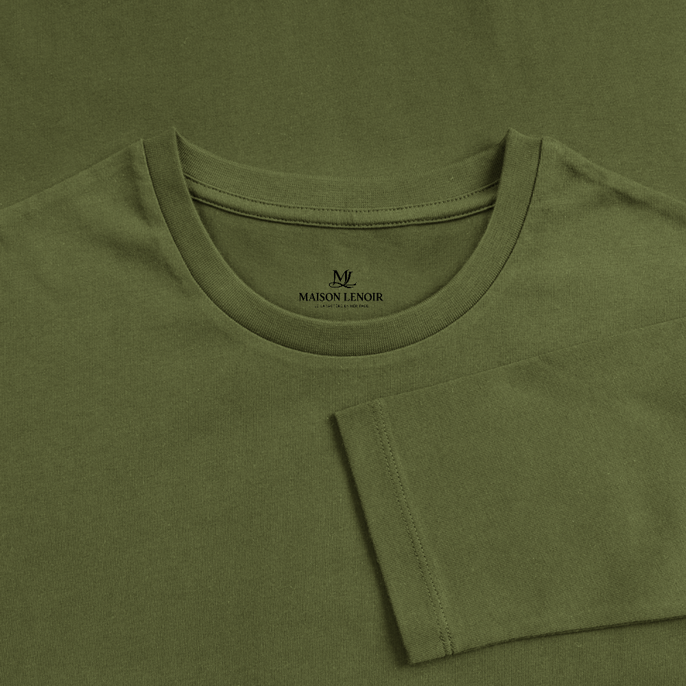 T-Shirt Manches Longues Maison Lenoir - khaki