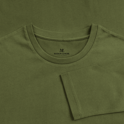 T-Shirt Manches Longues Maison Lenoir - khaki