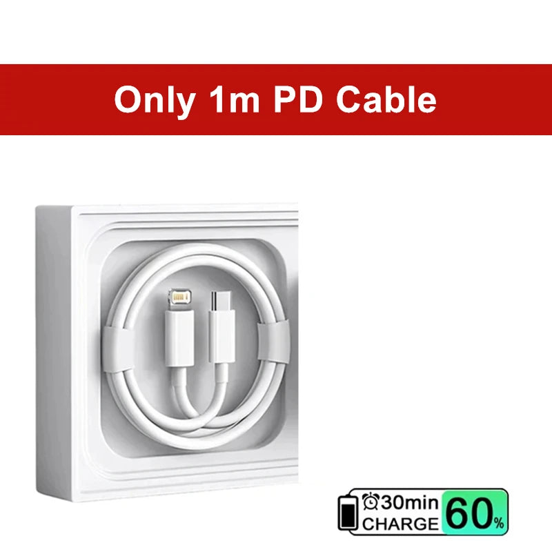 Chargeur Rapide pour iPhone 13 14 Pro Max 11 12 mini X XR XS Max 8 Plus